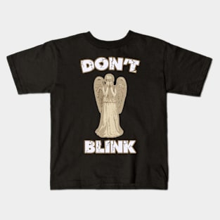 Don't Blink Weeping Angel Kids T-Shirt